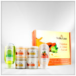 Buy Vedicline Papaya & Lime Facial Kit Reduces Tan, Blemishes And Pigmentation With Papaya,Lime, Aloe Vera for Clear Radiant skin, 640ml - Purplle