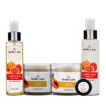 Buy Vedicline Freshness of Fruits Combo Fights Wrinkles And Fine Lines, Free Radical Damage With Papaya Extract, Almond Oil, Wheat Germ Oil, For Fresh Skin, 415ml - Purplle