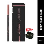 Buy Swiss Beauty Kajal With Sharpener -1-black-1.2 gm - Purplle