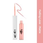 Buy Elitty Liquid Pop Coloured Eyeliner- Fading Love (Matte Peach) Makeup for Teens -4 ML - Purplle