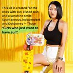 Buy Elitty Girls Just wanna have sun Kit - Complete Makeup Kit for Teens (2 Nail Paint|1 Eyeliner|1 Kajal|1 Mascara |1 Tint|1 BB Cream(Light) ) Pack of 7 Gifting Set - Purplle