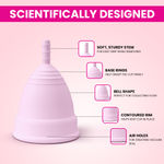 Buy everteen Small Reusable Menstrual Cup with No Leakage and Odor - Rash Free (16 ml) - Purplle