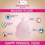 Buy everteen XS Menstrual Cup (Extra Small) for Periods in Teenage Girls - 2 Packs (16ml Capacity Each) - Purplle