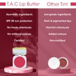 Buy TAC - The Ayurveda Co. Beetroot Lip Butter with SPF-20 for Dry & Pigmented lips, 5gm - Purplle