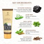 Buy Khadi Essentials Charcoal Face Wash with Aloe & Green Tea For Detox & Oil Control, 100ml - Purplle