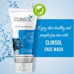 Buy Leeford Clinsol Anti Acne Charcoal Facewash Pack Of 6 - (70 Gm Each) - Purplle