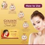 Buy Meglow Golden Glitters Facial Kit for women with complete 5 step facial system formula for Glowing skin 105g - Pack of 1 - Purplle