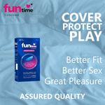Buy Funtime Luricated, Dotted & Ribbed 10pcs Each (Climax Control) For Men Combo - Count 10, Pack of 3 - Purplle