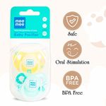 Buy Mee Mee Baby Pacifier (Orthodontic Nipple, Yellow/Green) - Purplle