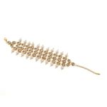 Buy Bamboo Tree Jewels Gold Pearl Kundan Bracelet - Purplle