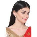 Buy Bamboo Tree Jewels White Kundan Earrings - Purplle