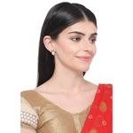 Buy Bamboo Tree Jewels White Kundan Earrings - Purplle