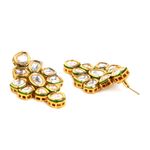 Buy Bamboo Tree Jewels Kundan Necklace And Earring Gold Color Jewellery Set - Purplle