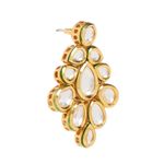 Buy Bamboo Tree Jewels Kundan Necklace And Earring Gold Color Jewellery Set - Purplle