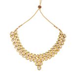 Buy Bamboo Tree Jewels Kundan Necklace And Earring Gold Color Jewellery Set - Purplle