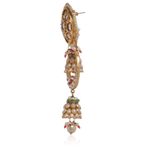 Buy Bamboo Tree Jewels Beaded Pearl Kundan Chandbali Multi Color - Purplle