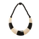 Buy Bamboo Tree Jewels Brown & Black Color Raisin And Wood Necklace - Purplle