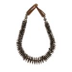 Buy Bamboo Tree Jewels Brown & White Color Raisin And Wood Necklace - Purplle