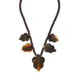 Buy Bamboo Tree Jewels Black & Brown Color Raisin And Wood Necklace - Purplle