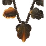 Buy Bamboo Tree Jewels Black & Brown Color Raisin And Wood Necklace - Purplle