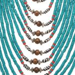 Buy Bamboo Tree Jewels Multi Color Raisin And Wood Beaded Long Necklace - Purplle