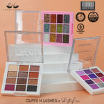 Buy Cuffs n Lashes x Shystyles | The Shystyles Palette | 12 Color Mini Palette - Bubblegum - Purplle