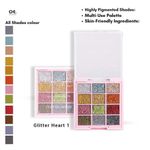 Buy Cuffs n Lashes x Shystyles | The Shystyles Palette | 12 Color Mini Palette - Glitter Heart 1 - 12 gm - Purplle
