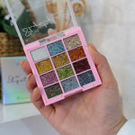 Buy Cuffs n Lashes x Shystyles | The Shystyles Palette | 12 Color Mini Palette - Glitter Heart 1 - Purplle