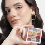 Buy Cuffs n Lashes x Shystyles | The Shystyles Palette | 12 Color Mini Palette - Glitter Heart 1 - 12 gm - Purplle