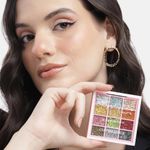 Buy Cuffs n Lashes x Shystyles | The Shystyles Palette | 12 Color Mini Palette - Glitter Heart 1 - 12 gm - Purplle