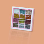 Buy Cuffs n Lashes x Shystyles | The Shystyles Palette | 12 Color Mini Palette - Glitter Heart 1 - Purplle