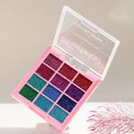 Buy Cuffs n Lashes x Shystyles | The Shystyles Palette | 12 Color Mini Palette - Glitter Heart 2 - 12 gm - Purplle