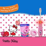 Buy Aquawhite Kids Hello Kitty Flash Toothbrush with Rinsing Cup - Set of 3, (3+years)(Baby Pink) - Purplle