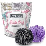 Buy Panache Premium Bath Puff Loofah Combo - 2 (Black & Purple) - Purplle