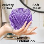 Buy Panache Premium Bath Puff Loofah Combo - 2 (Black & Purple) - Purplle