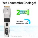 Buy VEGA Power Series P-3 Beard Trimmer for Men with Digital Display, Titanium Blades, 160 Mins Runtime & 40 Length Settings, Black, (VHTH-27) - Purplle