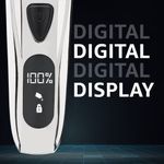 Buy VEGA Power Series P-3 Beard Trimmer for Men with Digital Display, Titanium Blades, 160 Mins Runtime & 40 Length Settings, Black, (VHTH-27) - Purplle