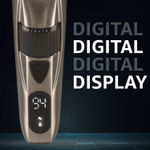 Buy VEGA Power Series P-3 Beard Trimmer for Men with Digital Display, Titanium Blades, 160 Mins Runtime & 40 Length Settings, Black, (VHTH-27) - Purplle