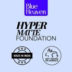 Buy Blue Heaven Hyper Matte Foundation-A 301 Honey Medium + Golden Yellow, 30 ml - Purplle