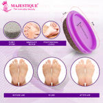 Buy Majestique Pumice Stone with Grip Pedicure Tools for Hard Skin Callus for Remove Dead Skin, Heels, Elbows, Hands - 2Pcs/Multicolor - Purplle