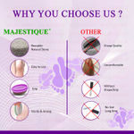 Buy Majestique Pumice Stone with Grip Pedicure Tools for Hard Skin Callus for Remove Dead Skin, Heels, Elbows, Hands - 2Pcs/Multicolor - Purplle