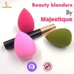 Buy Majestique 3 Types of Sponge Set for Daily Use, Dual Use Wet and Dry - Color May Vary - Purplle