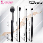 Buy Majestique Beautiful Makeup Brushes Set, Powder Brush, Blush Brush, Angled Contour Brush and Dome Shader Brush - 4Pcs - Purplle