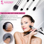 Buy Majestique Beautiful Makeup Brushes Set, Powder Brush, Blush Brush, Angled Contour Brush and Dome Shader Brush - 4Pcs - Purplle
