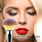 Buy Majestique Professional Powder Brush with Dual-Use Beauty Blender Sponge for Blending Liquid, Cream and Flawless - 2Pcs/Multicolor - Purplle