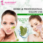 Buy Majestique Face Massage Kit, Ice Roller, Jade Massager and Gua Sha for Lifting, Neck Healing Skin Wrinkles - 3Pcs/Multicolor - Purplle