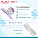 Buy Majestique Callus Remover Foot Scrubber, Foot Files Dead Skin Remover, Deluxe Pedicure Spa Treatment - 2Pcs/Multicolor - Purplle