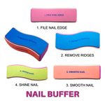 Buy Majestique Professional Manicure and Pedicure Set - 7pcs Multi-Use kit, 4 Way Buffer and Nail Filler - Color May Vary - Purplle