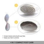 Buy Majestique Professional Pedicure and Manicure Set - Foot File, Pumice Stone and 4 in 1 Function Leg Scrubber - Color May Vary - Purplle