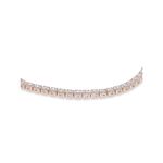 Buy Lilly & Sparkle Brass Rose Gold Plated Cz Stone Studded Tenis Bracelet - Purplle